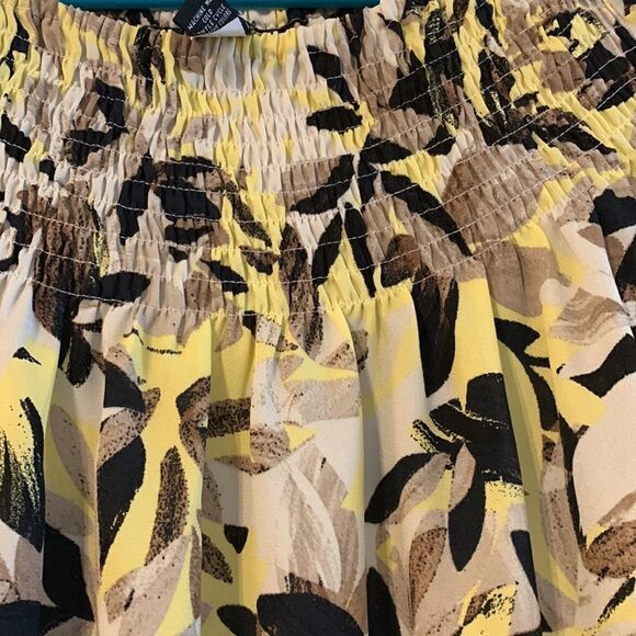 Alfani size 14 flowy top floral print with unique ruffle sleeves - Picture 4 of 7